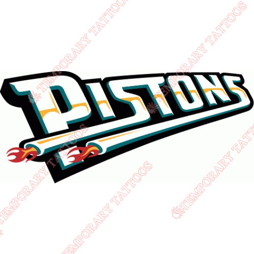 Detroit Pistons Customize Temporary Tattoos Stickers NO.995